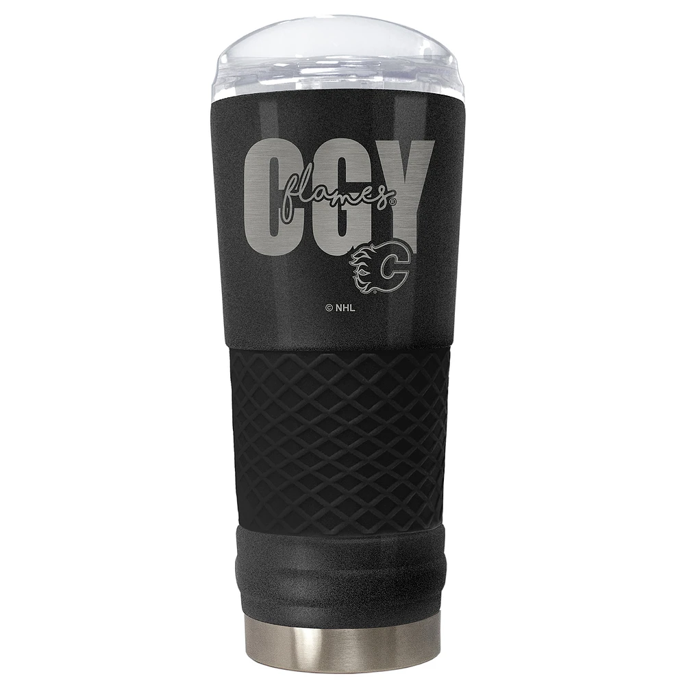 Calgary Flames 24oz. Draft Onyx Tumbler