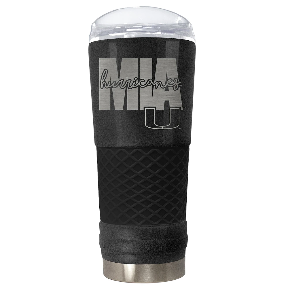 Miami Hurricanes 24oz. Draft Onyx Tumbler
