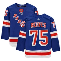 Ryan Reaves Blue New York Rangers Autographed adidas Authentic Jersey