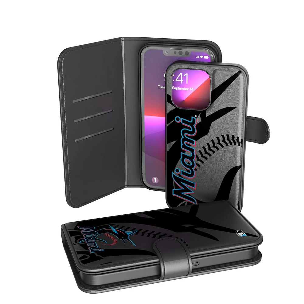 Miami Marlins iPhone Wallet Case