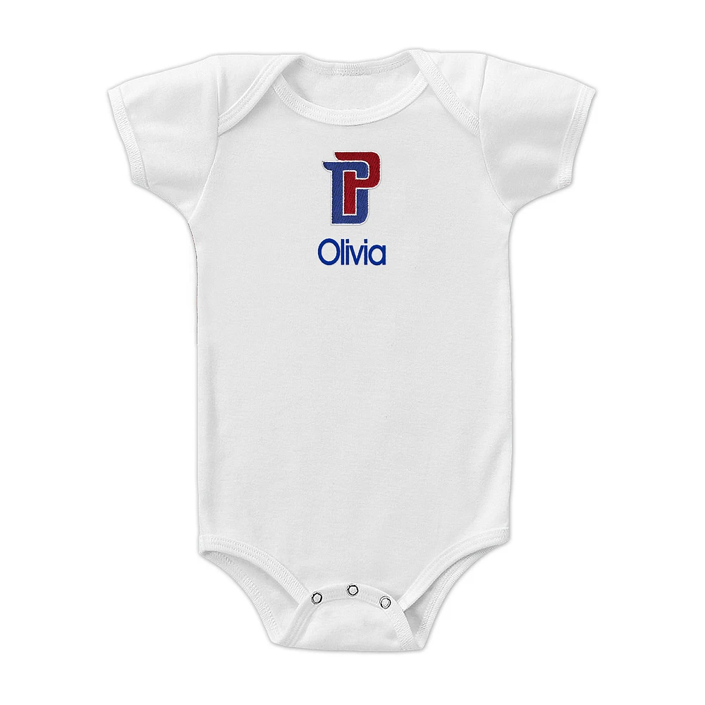 Infant Detroit Pistons Logo Personalized Bodysuit