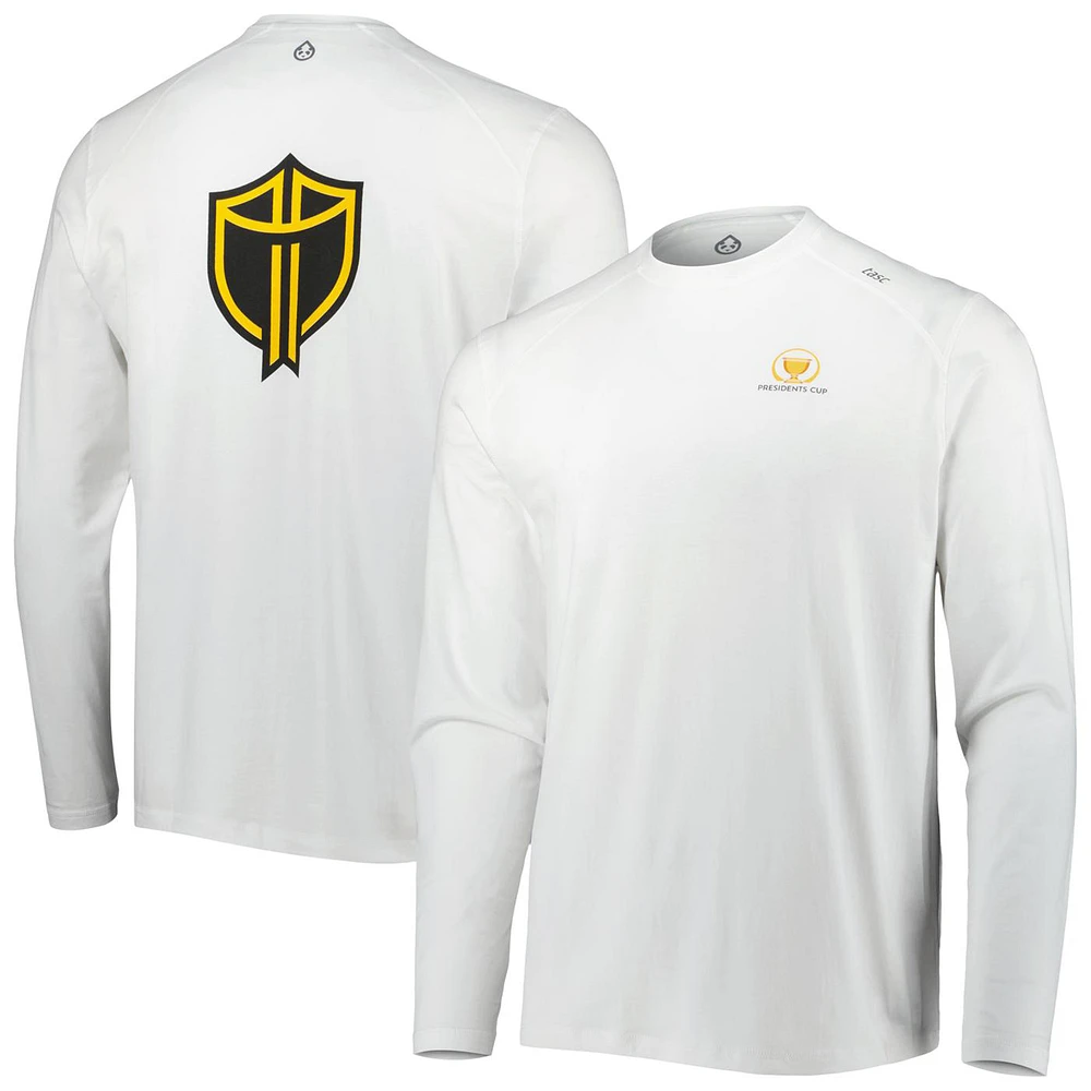 Men's tasc White 2024 Presidents Cup Carrollton International Long Sleeve T-Shirt