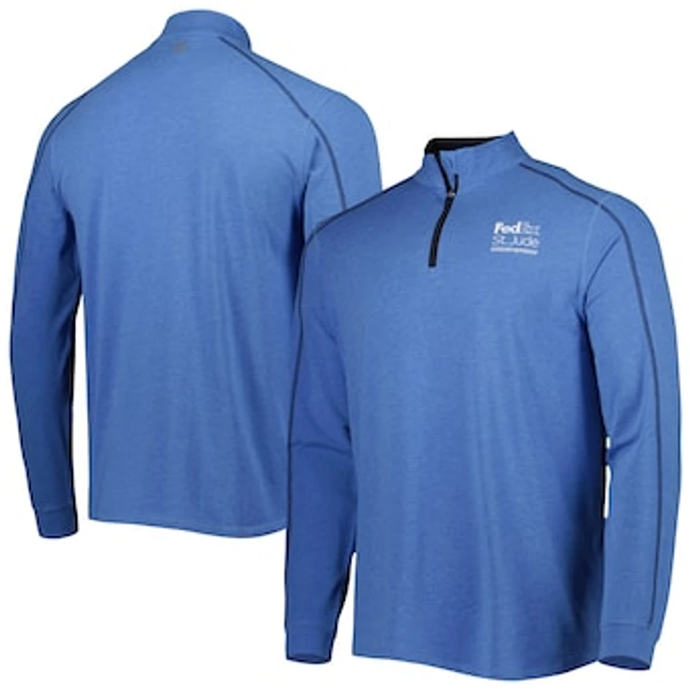 Men's tasc Performance Heathered Royal FedEx St. Jude Championship Carrollton Quarter-Zip Jacket