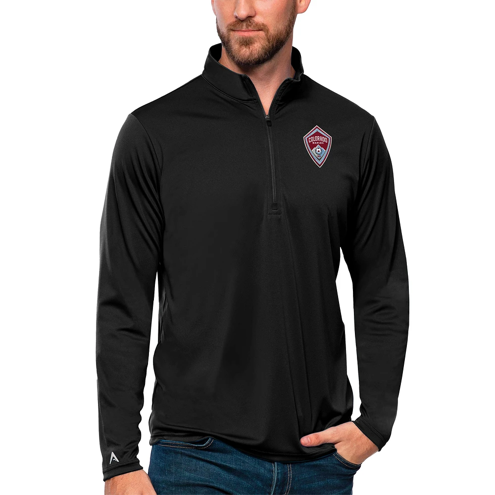 Men's Antigua Colorado Rapids Tribute Quarter-Zip Pullover Top