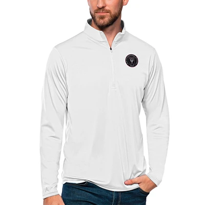Men's Antigua Inter Miami CF Tribute Quarter-Zip Pullover Top