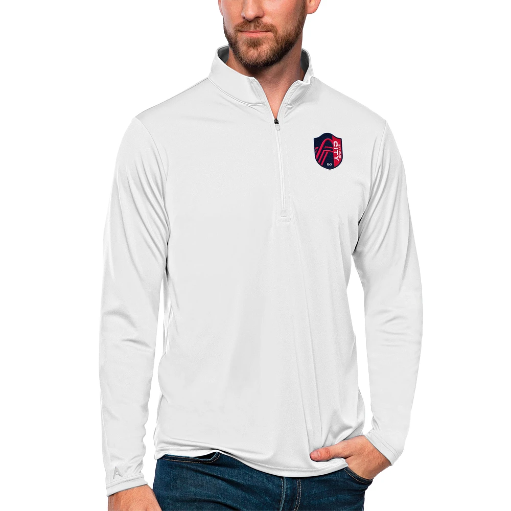 Men's Antigua St. Louis City SC Tribute Quarter-Zip Pullover Top