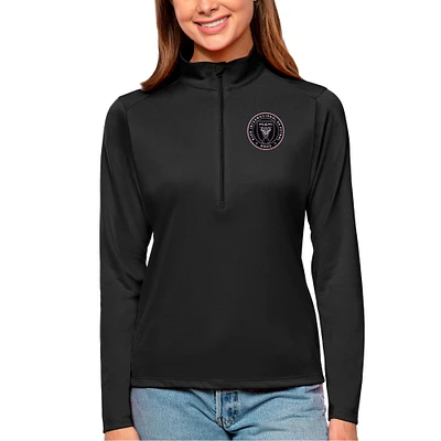 Women's Antigua Inter Miami CF Tribute Quarter-Zip Pullover Top