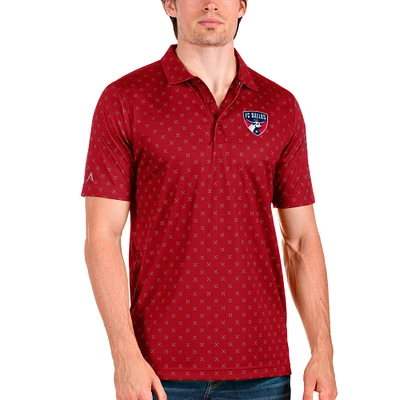 Men's Antigua Red FC Dallas Spark Polo