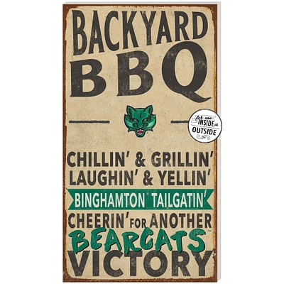 Brown Binghamton Bearcats 11'' x 20'' Indoor/Outdoor BBQ Sign