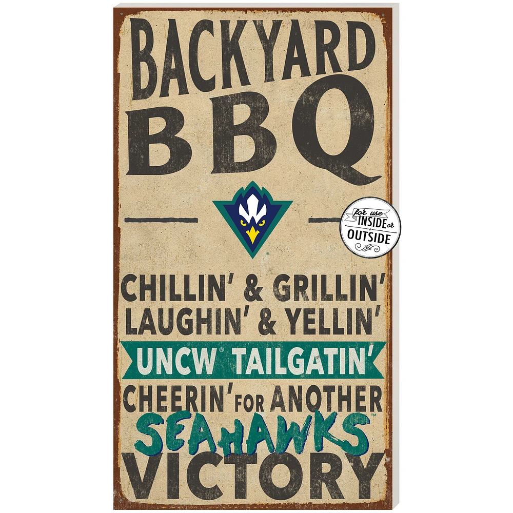 Brown UNC Wilmington Seahawks 11'' x 20'' Indoor/Outdoor BBQ Sign