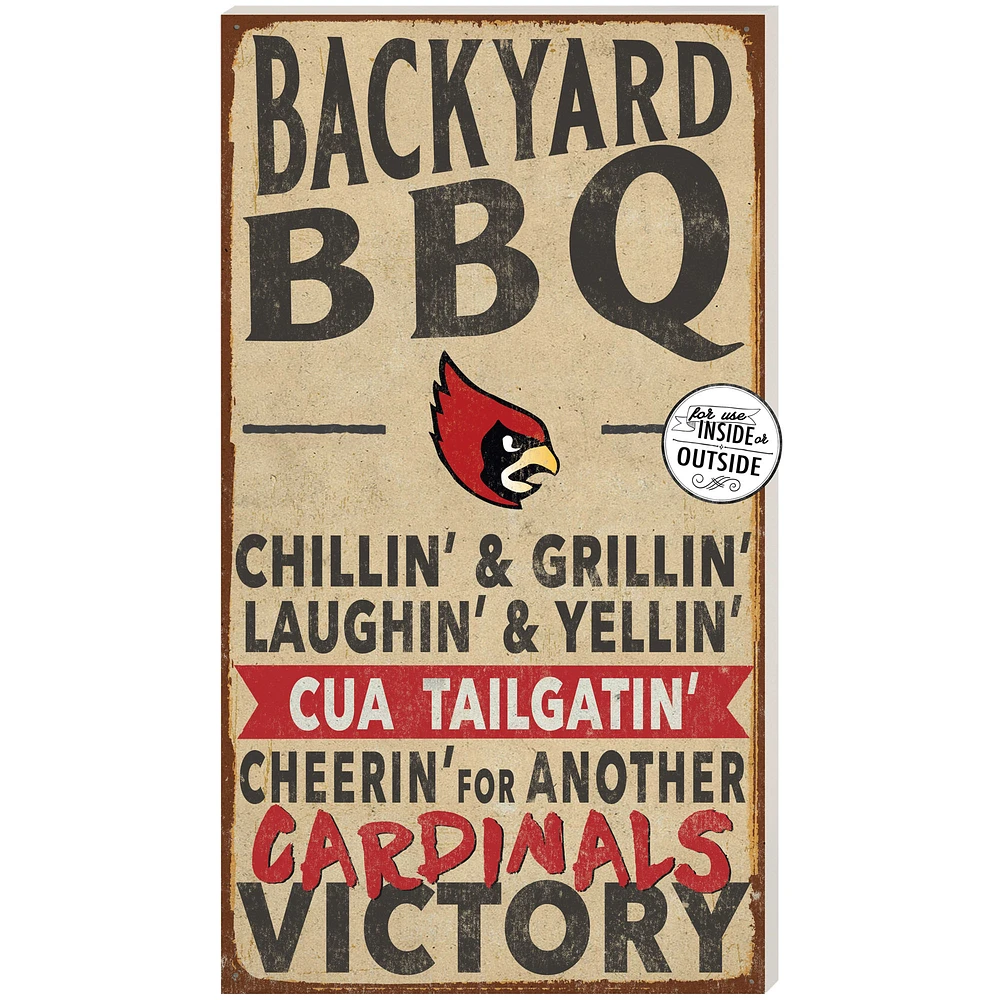 Brown Catholic University Cardinals 11'' x 20'' Indoor/Outdoor BBQ Sign