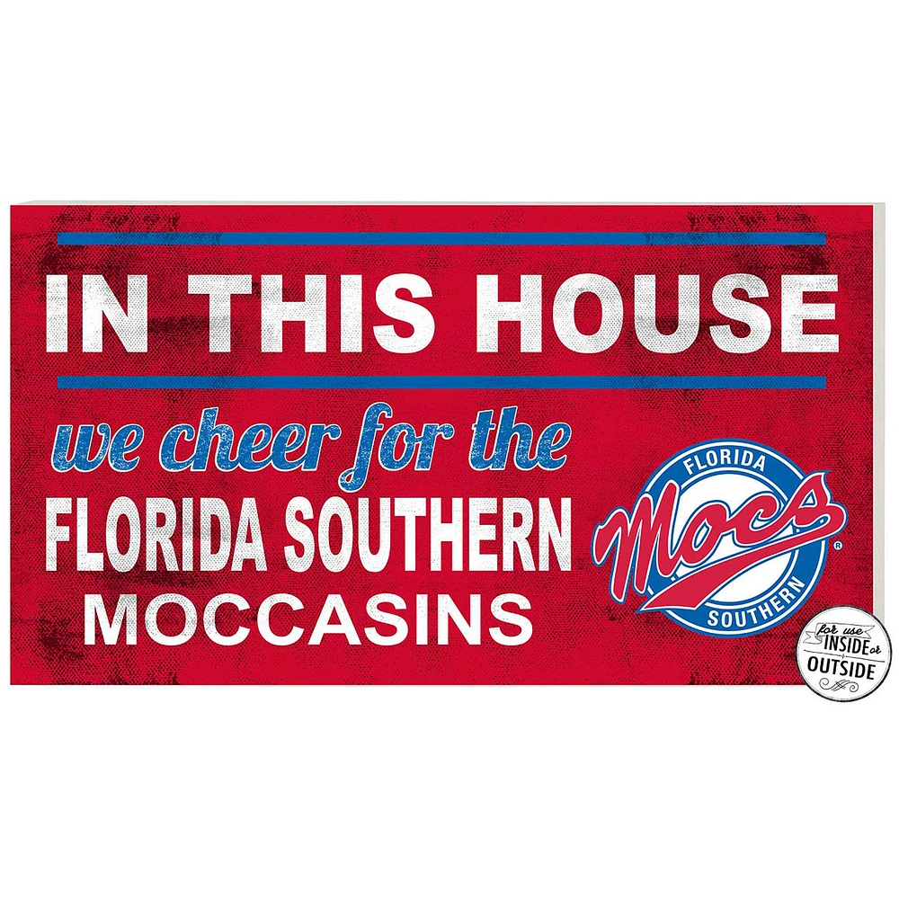 Scarlet Florida Southern Moccasins 11'' x 20'' Indoor/Outdoor In This House Sign