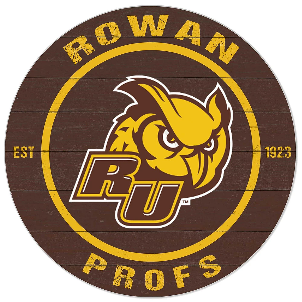 Brown Rowan Profs 20'' x 20'' Indoor/Outdoor Circle Sign