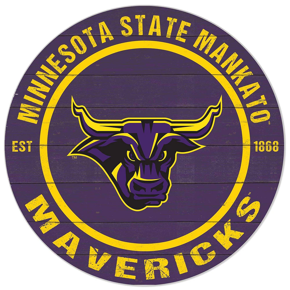 Purple Minnesota State Mavericks 20'' x 20'' Indoor/Outdoor Circle Sign