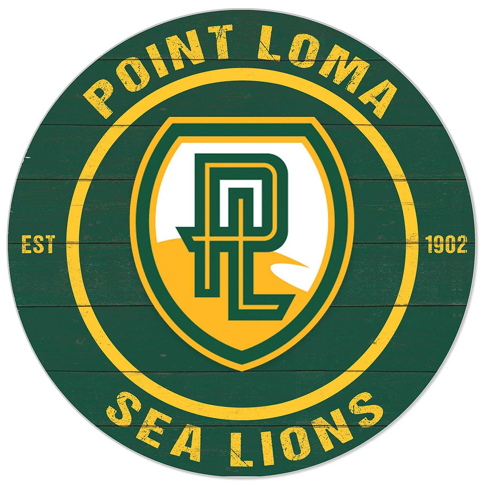 Green Point Loma Sea Lions 20'' x 20'' Indoor/Outdoor Circle Sign
