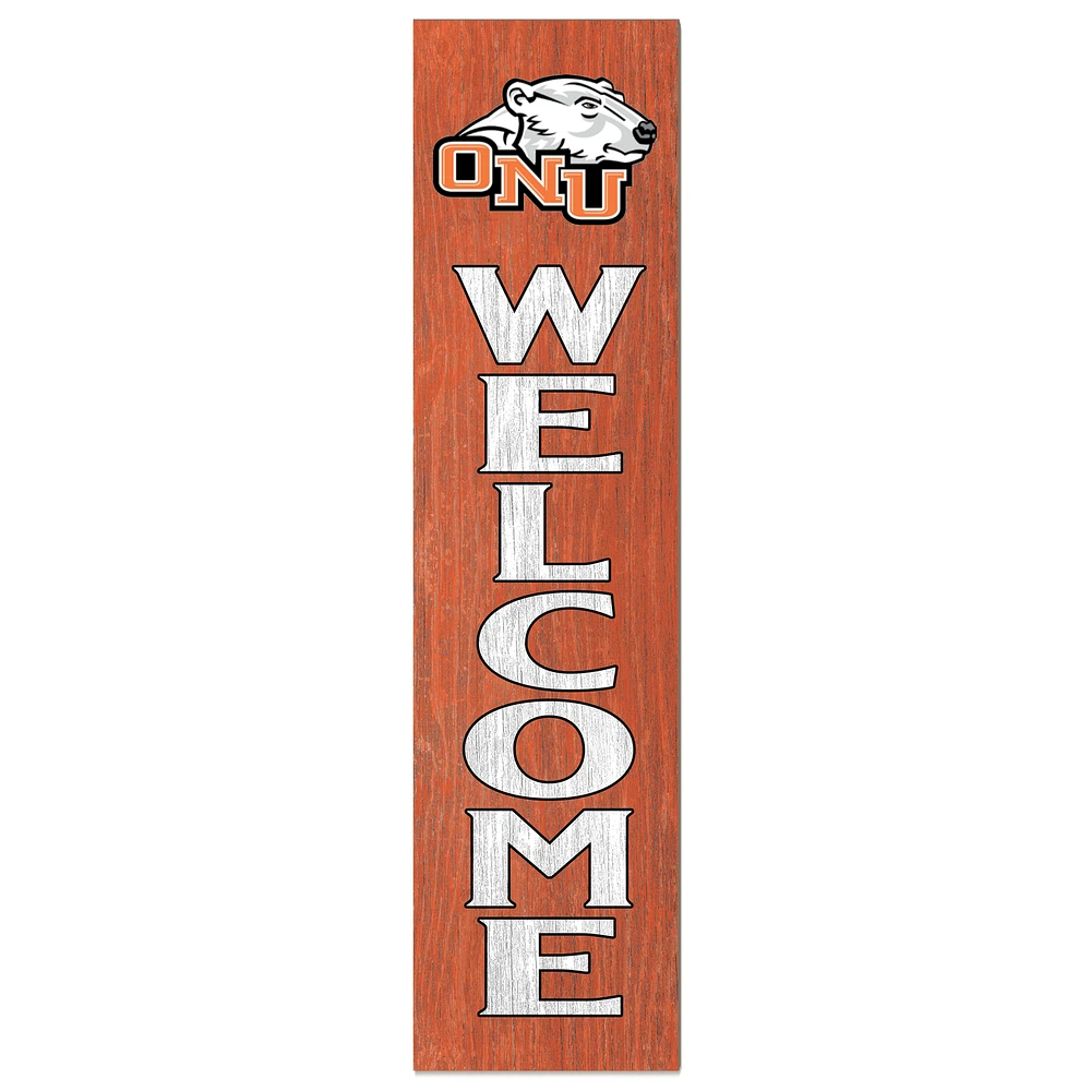 Ohio Northern Polar Bears 12'' x 48'' Welcome Outdoor Leaner