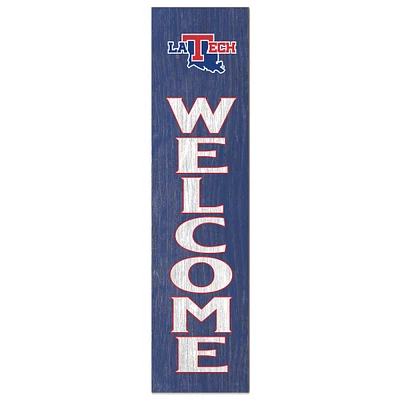 Louisiana Tech Bulldogs 12'' x 48'' Welcome Outdoor Leaner