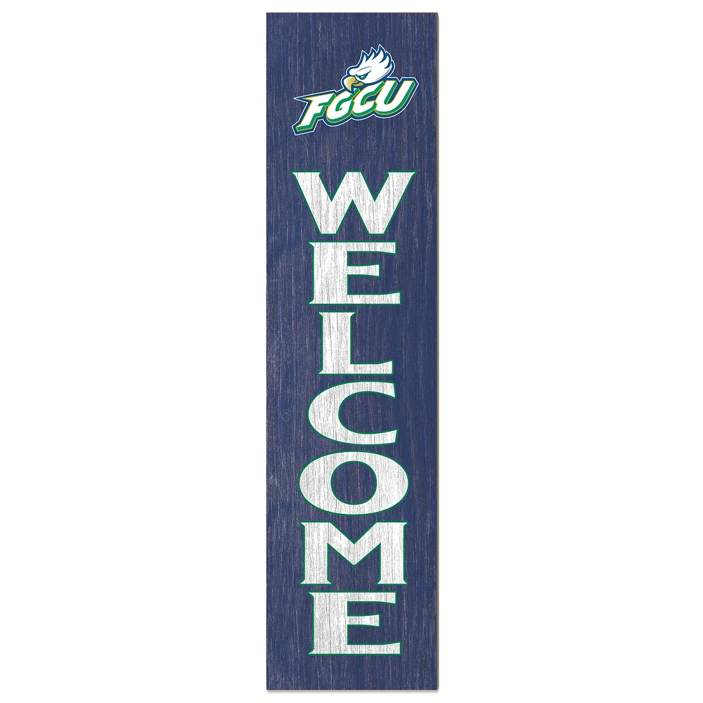 Florida Gulf Coast Eagles 12'' x 48'' Welcome Outdoor Leaner