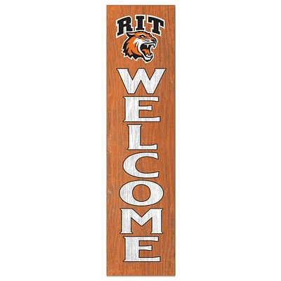 Rochester Institute of Technology Tigers 12'' x 48'' Welcome Outdoor Leaner
