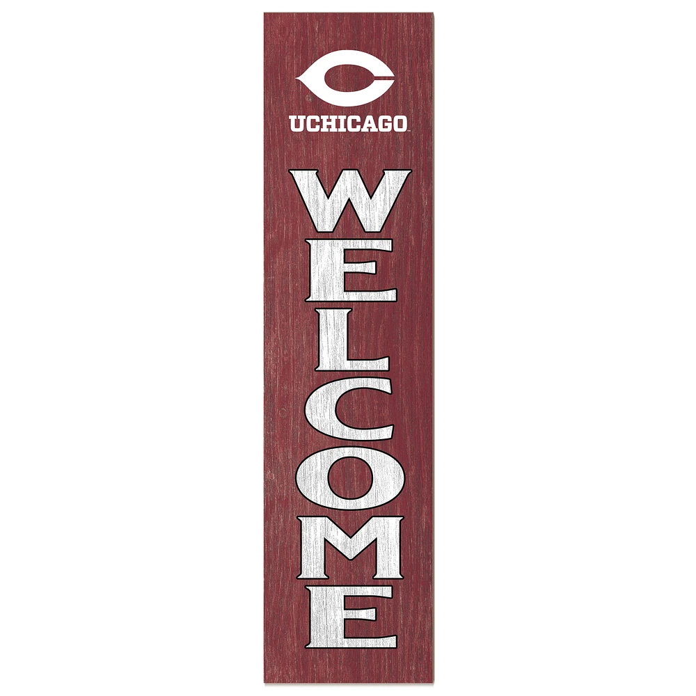 UChicago Maroons 12'' x 48'' Welcome Outdoor Leaner