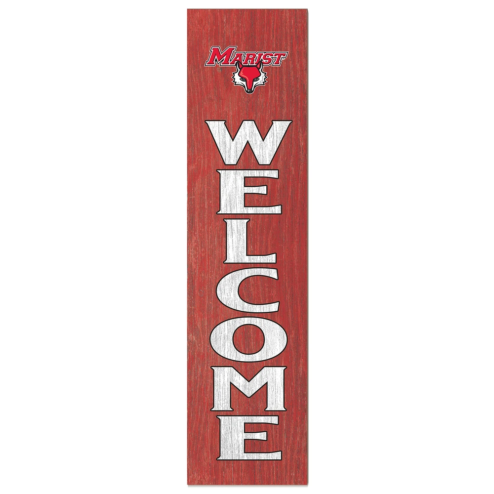 Marist Red Foxes 12'' x 48'' Welcome Outdoor Leaner