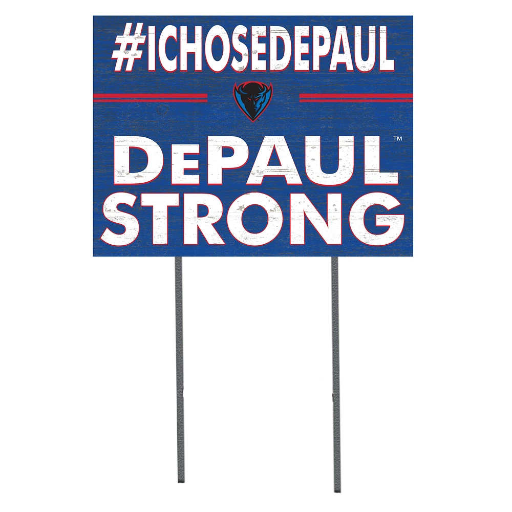 DePaul Blue Demons 18'' x 24'' I Chose Lawn Sign