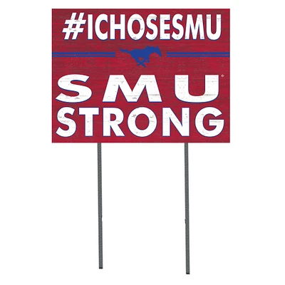 SMU Mustangs 18'' x 24'' I Chose Lawn Sign