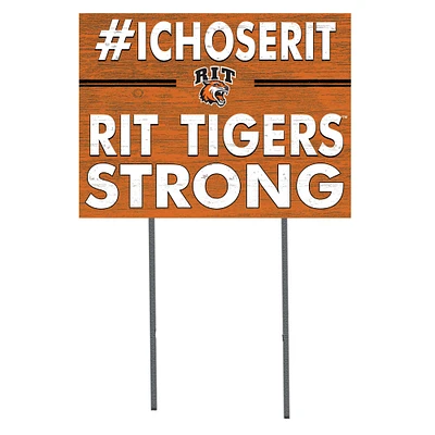 Rochester Institute of Technology Tigers 18'' x 24'' I Chose Lawn Sign