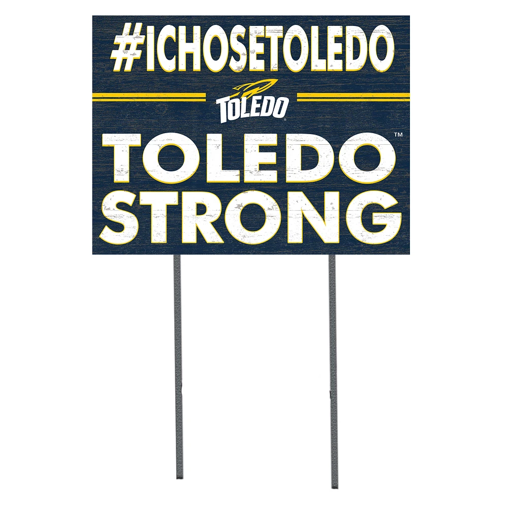 Toledo Rockets 18'' x 24'' I Chose Lawn Sign