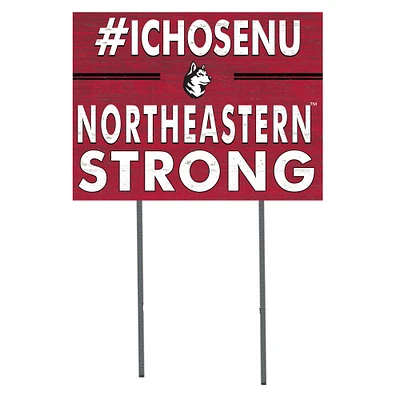 Northeastern Huskies 18'' x 24'' I Chose Lawn Sign