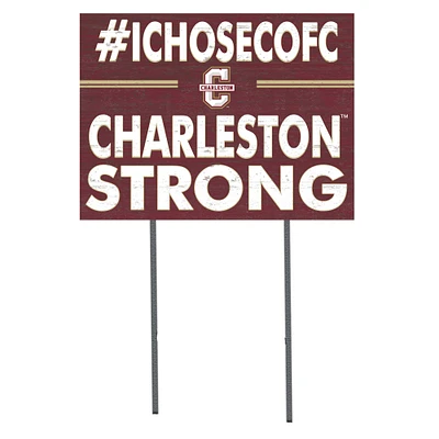 Charleston Cougars 18'' x 24'' I Chose Lawn Sign