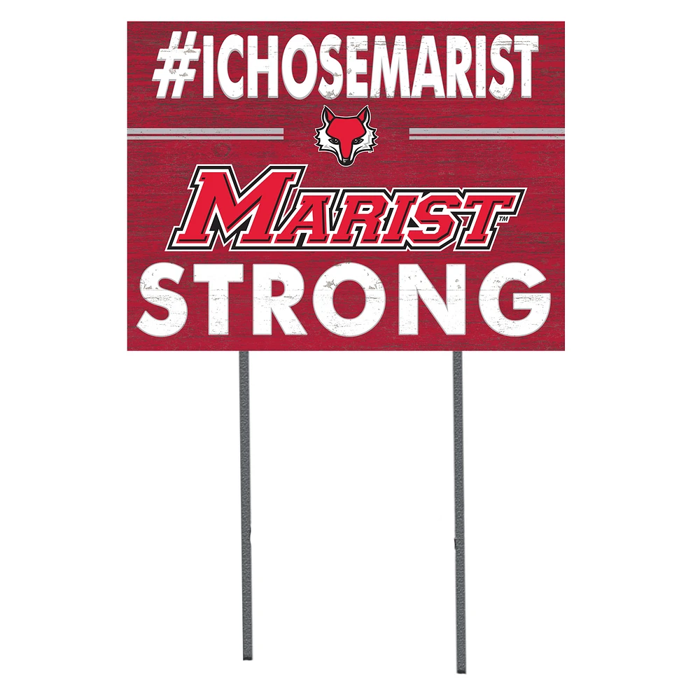 Marist Red Foxes 18'' x 24'' I Chose Lawn Sign