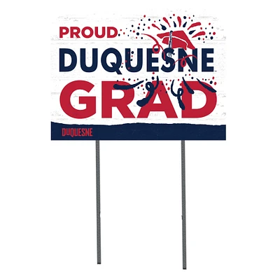 Duquesne Dukes 18'' x 24'' Grad Yard Sign