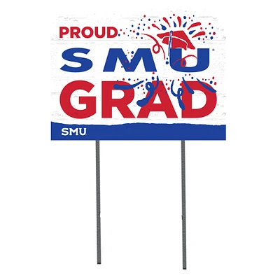 SMU Mustangs 18'' x 24'' Grad Yard Sign