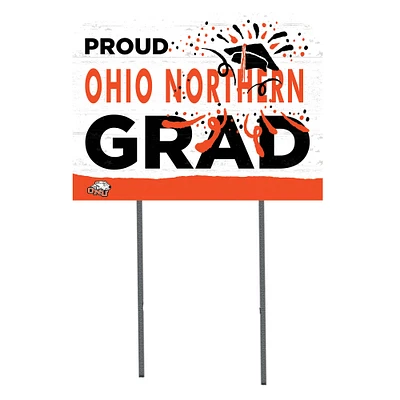 Ohio Northern Polar Bears 18'' x 24'' Grad Yard Sign