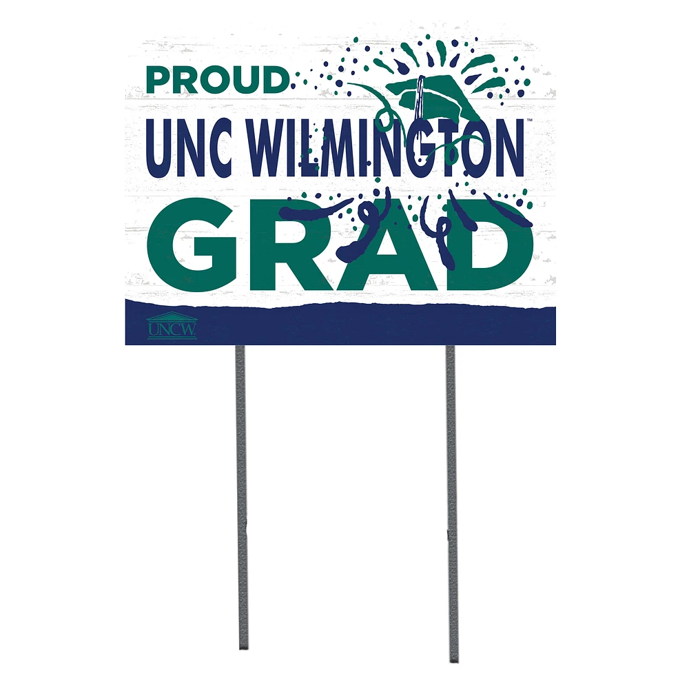 UNC Wilmington Seahawks 18'' x 24'' Grad Yard Sign