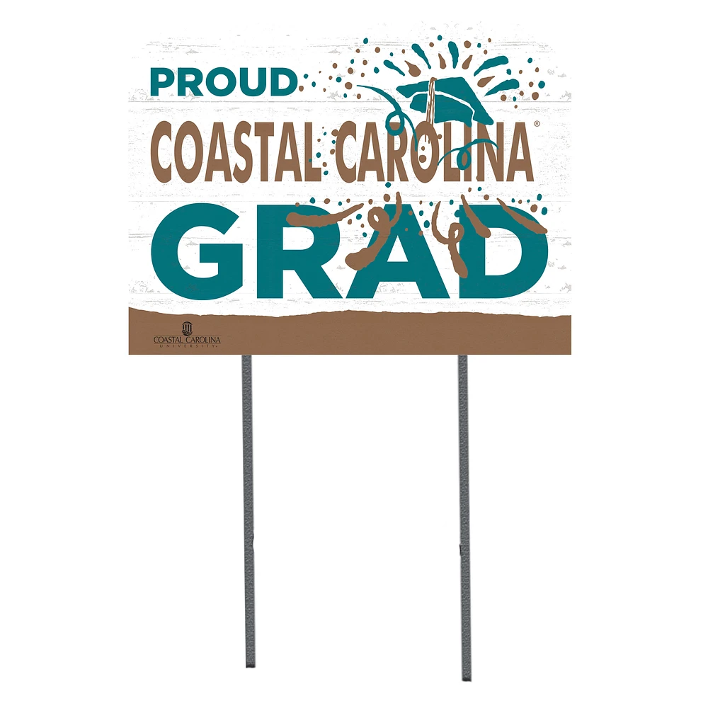Coastal Carolina Chanticleers 18'' x 24'' Grad Yard Sign