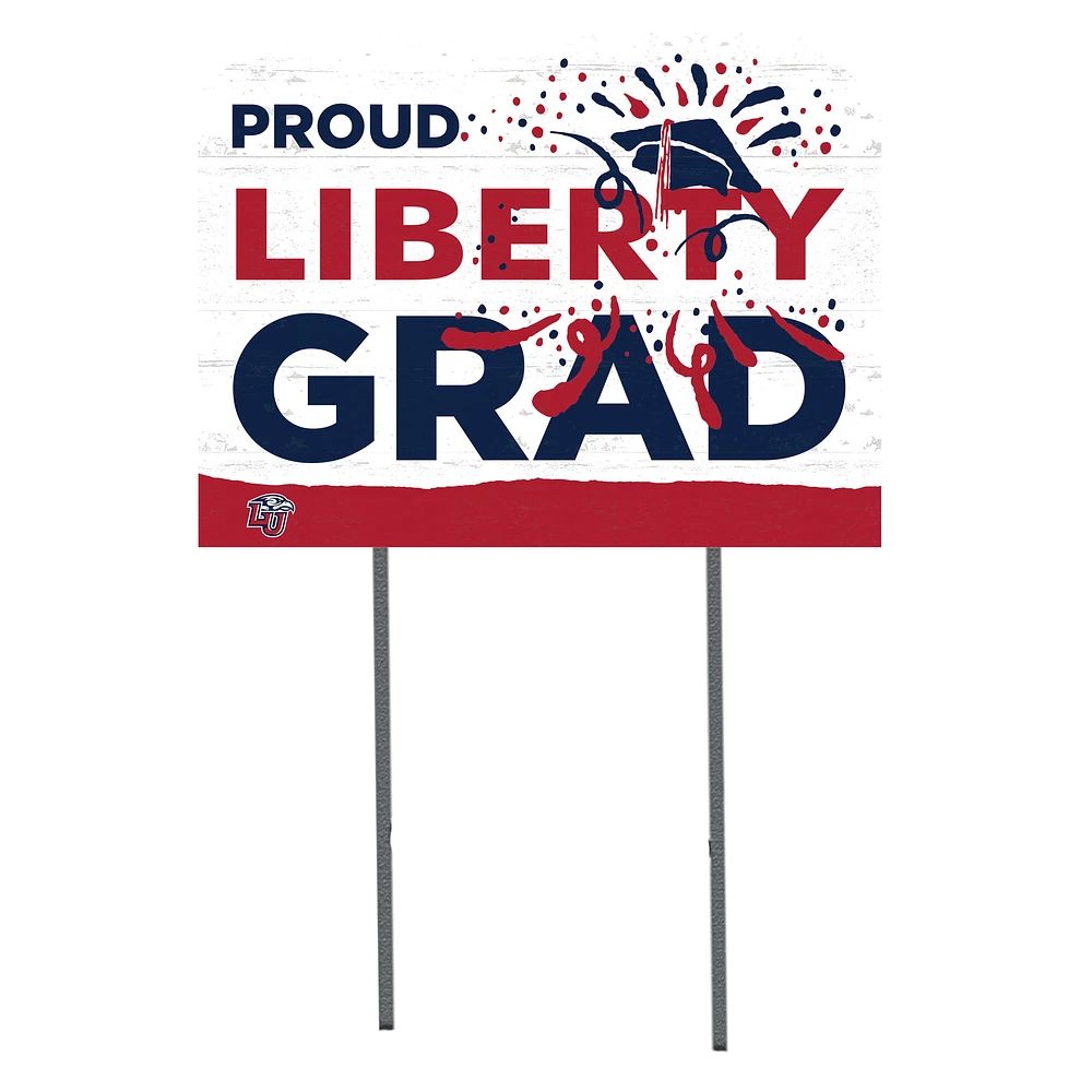 Liberty Flames 18'' x 24'' Grad Yard Sign