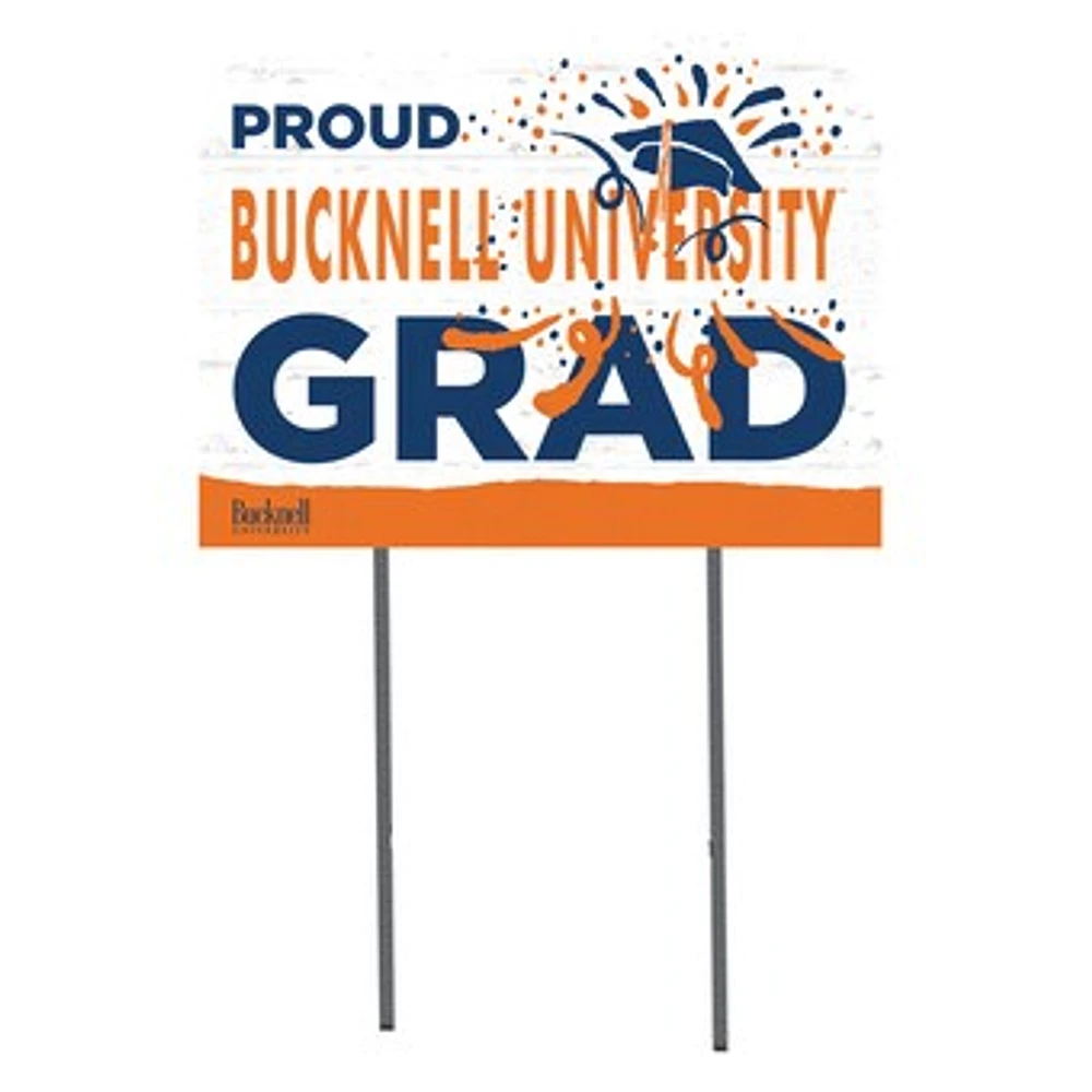 Bucknell Bison 18'' x 24'' Grad Yard Sign