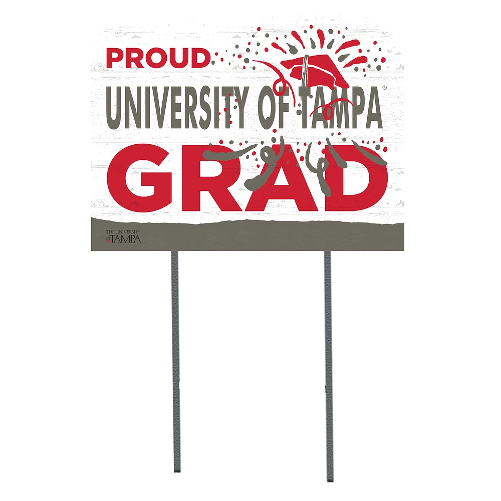 University of Tampa Spartans 18'' x 24'' Grad Yard Sign