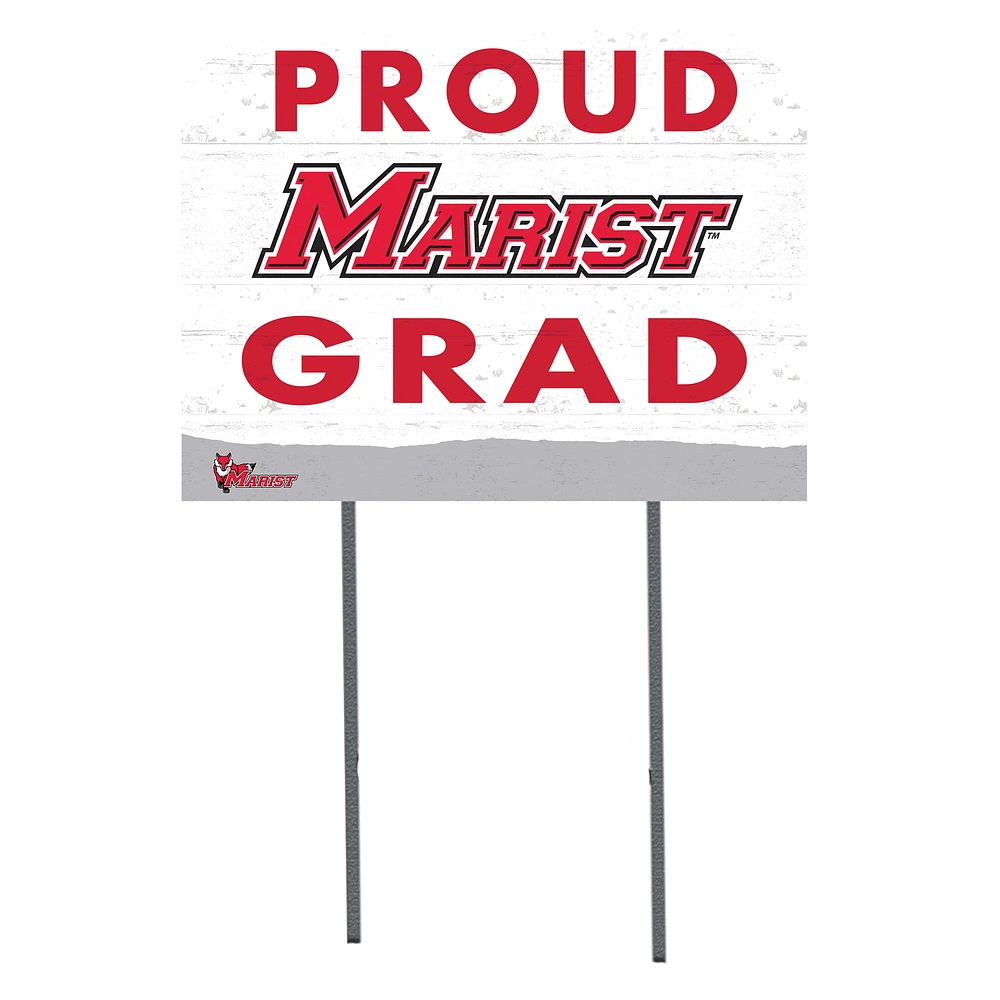 Marist Red Foxes 18'' x 24'' Grad Yard Sign