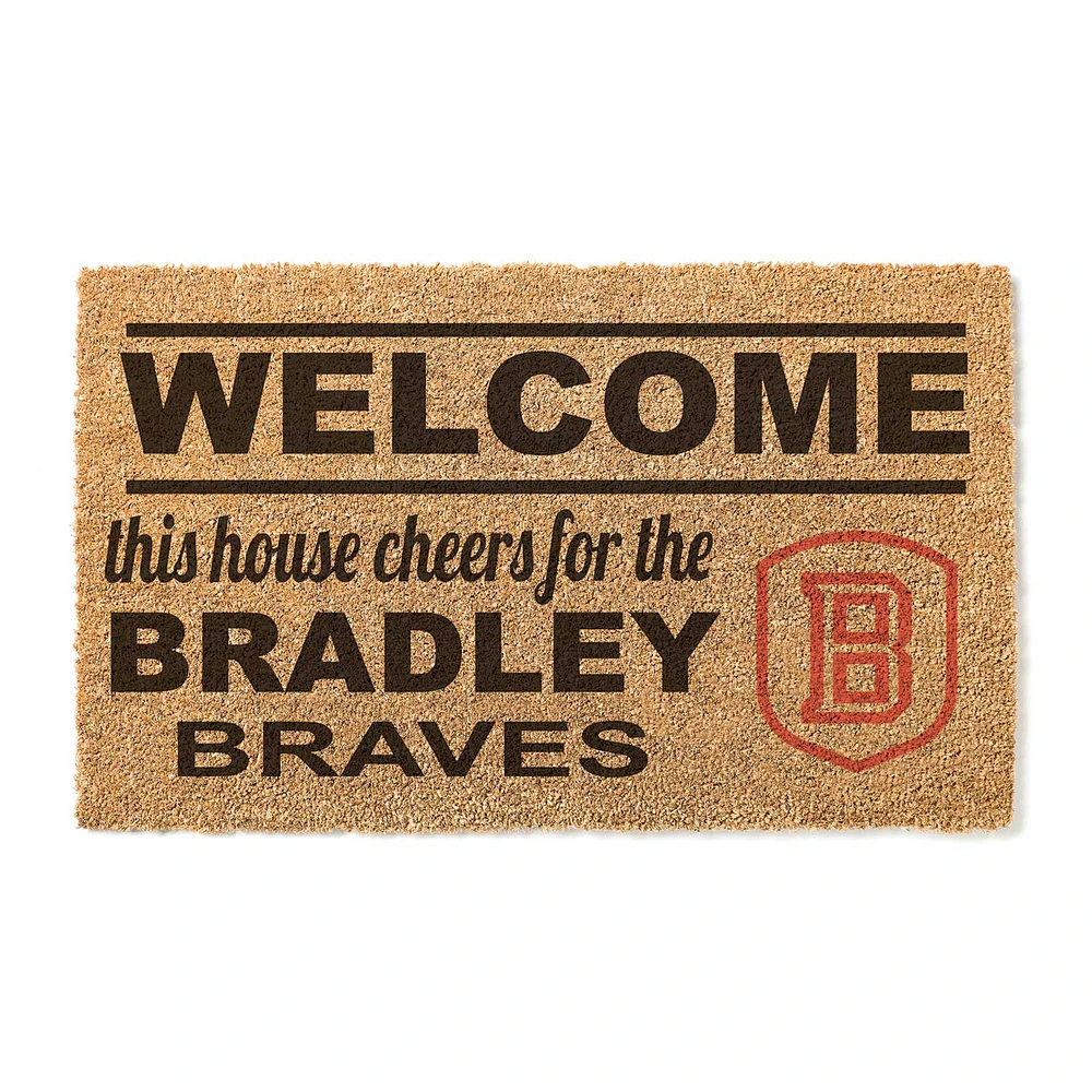Bradley Braves 18" x 30" Welcome Doormat