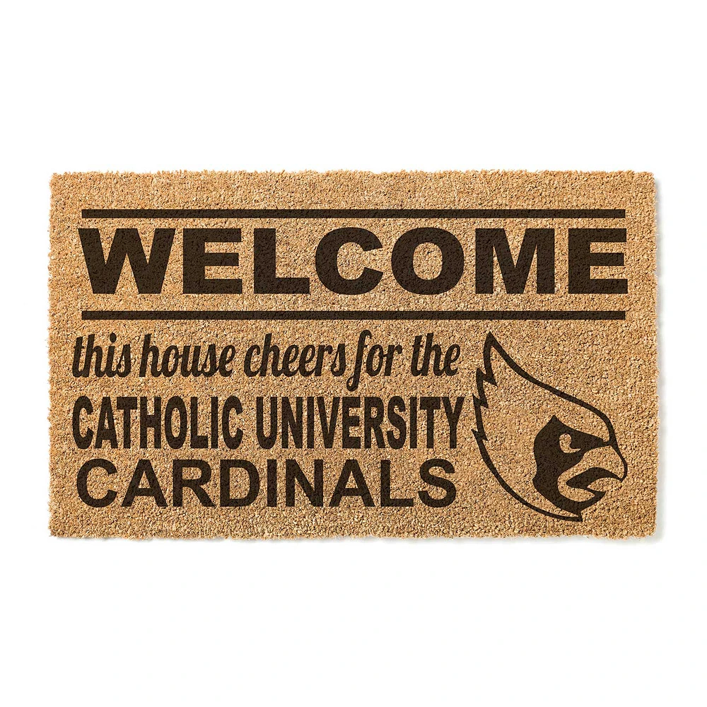 Catholic University Cardinals 18" x 30" Welcome Doormat