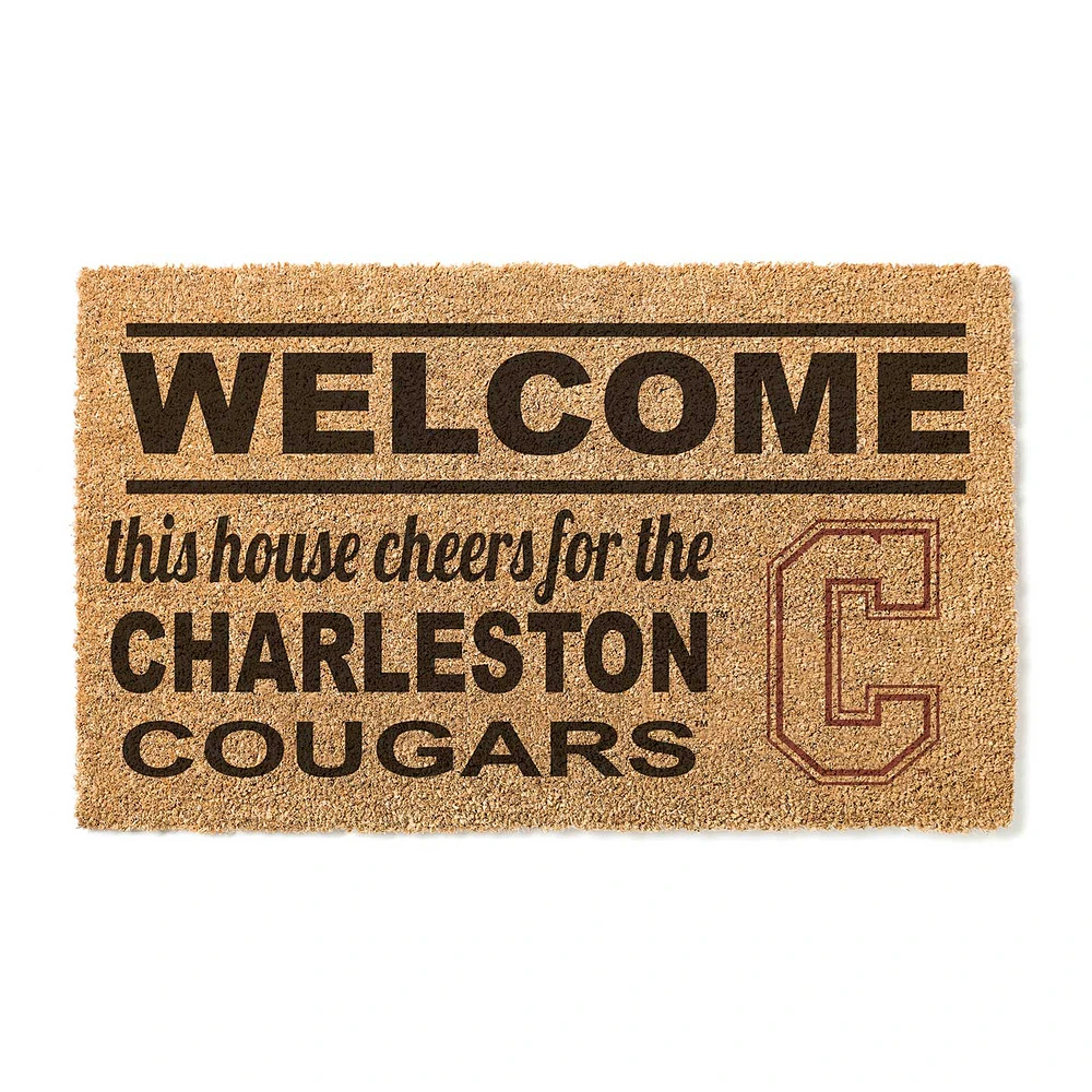 Charleston Cougars 18" x 30" Welcome Doormat