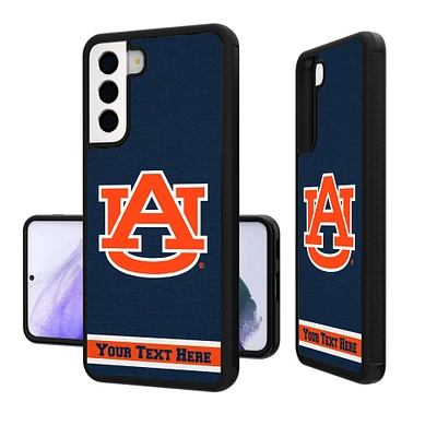 Auburn Tigers Galaxy Endzone Stripe Personalized Bump Case