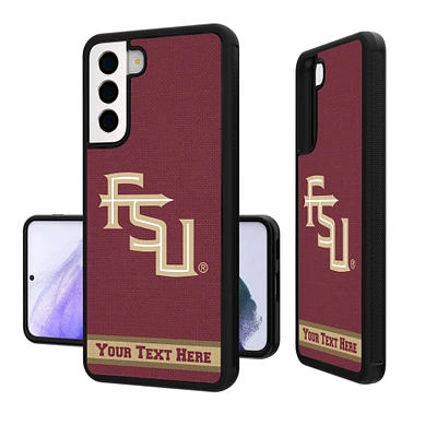 Florida State Seminoles Galaxy Endzone Stripe Logo Personalized Bump Case
