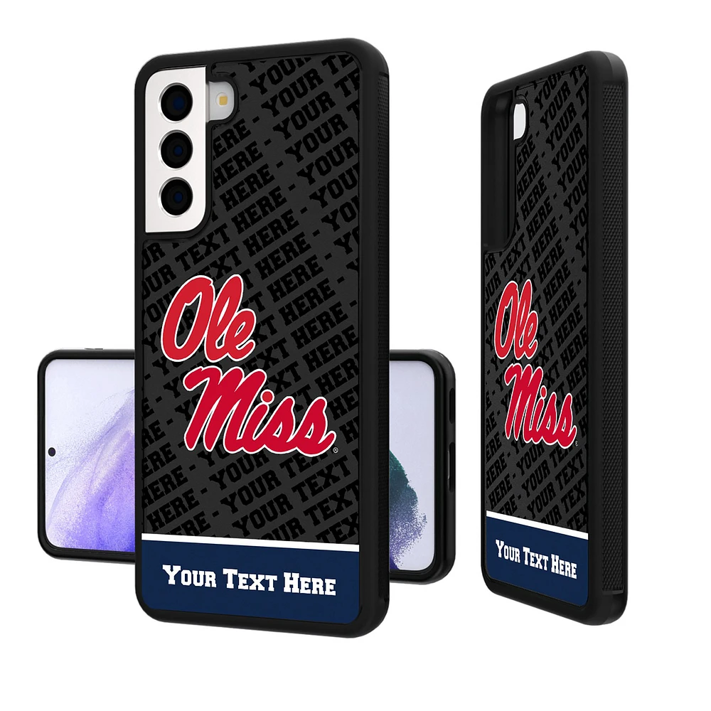 Ole Miss Rebels Galaxy Endzone Personalized Bump Case