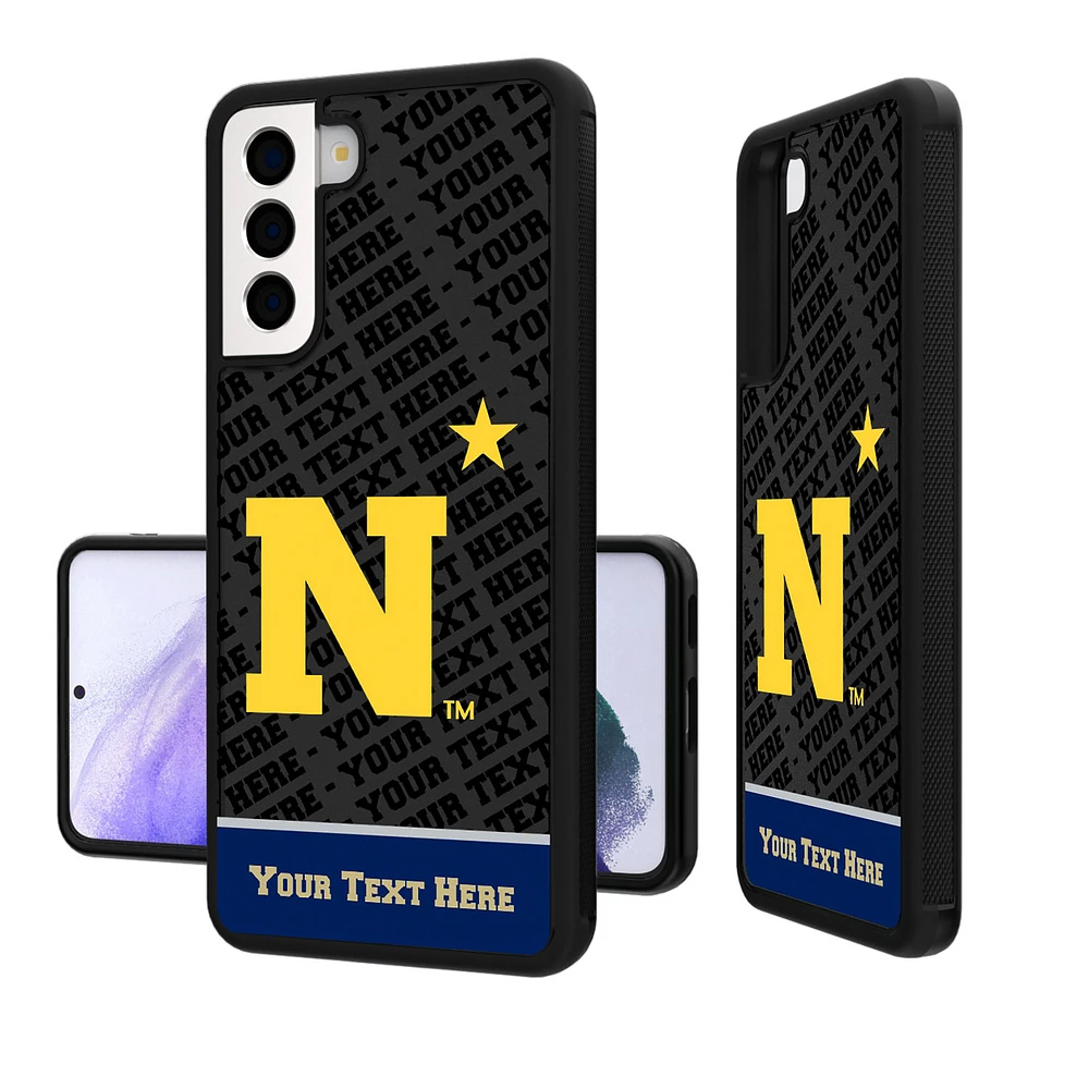 Navy Midshipmen Galaxy Endzone Personalized Bump Case