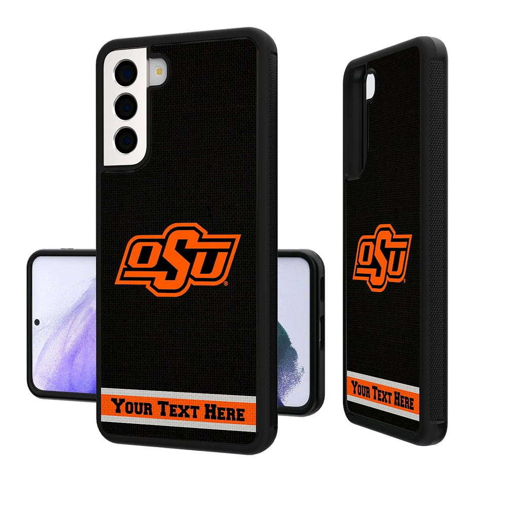 Oklahoma State Cowboys Galaxy Endzone Stripe Personalized Bump Case