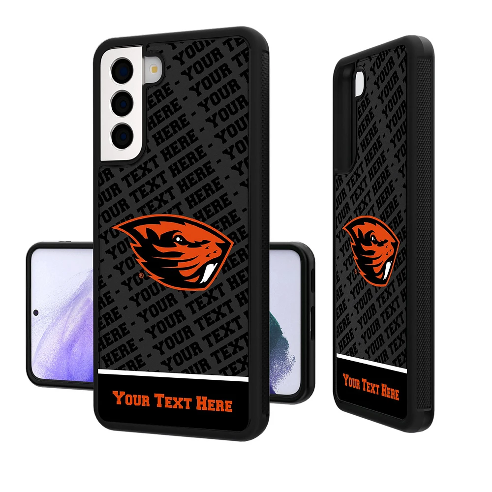 Oregon State Beavers Galaxy Endzone Personalized Bump Case